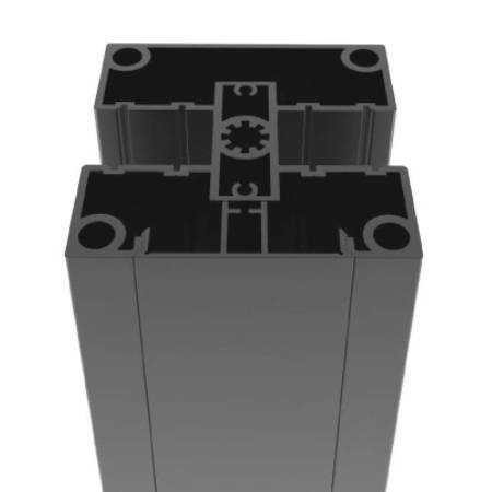 Zaunpfosten 70x70, 80x80 Alu 240 cm 10x10 Torpfosten Anthrazit